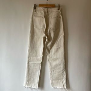 Zara light tan high rise jeans 24
